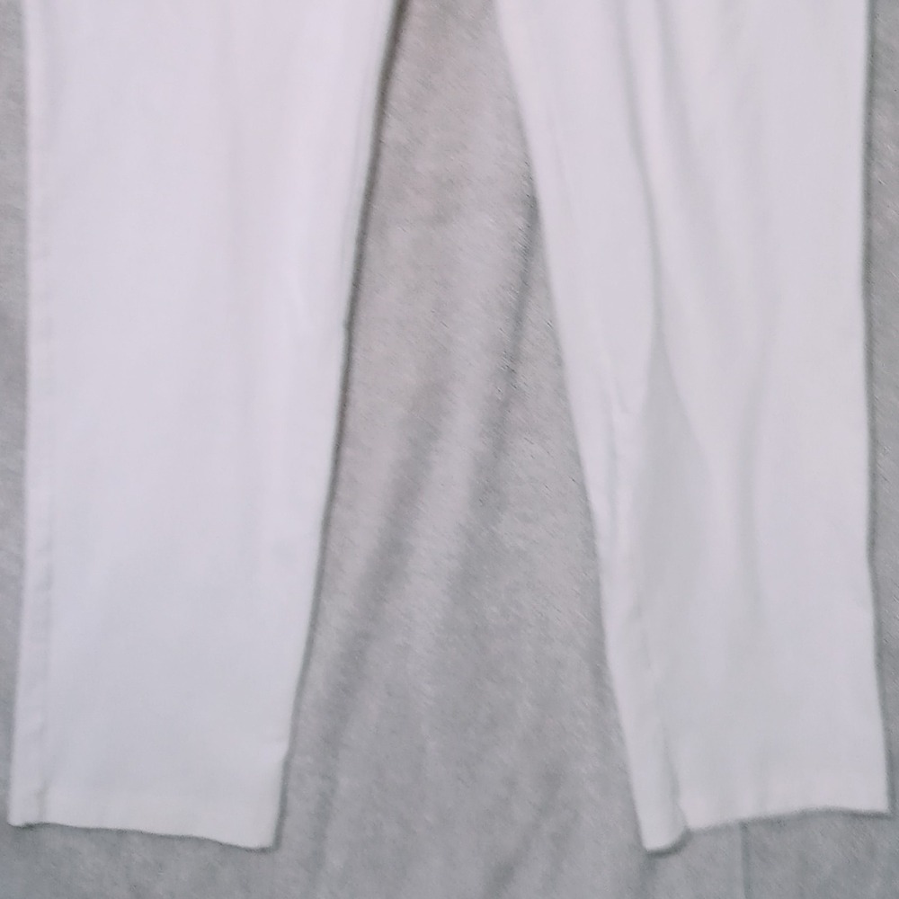 Eileen Fisher S/P Washable Stretch Crepe Slim Leg Ankle Pants White Skinny - Picture 3 of 9